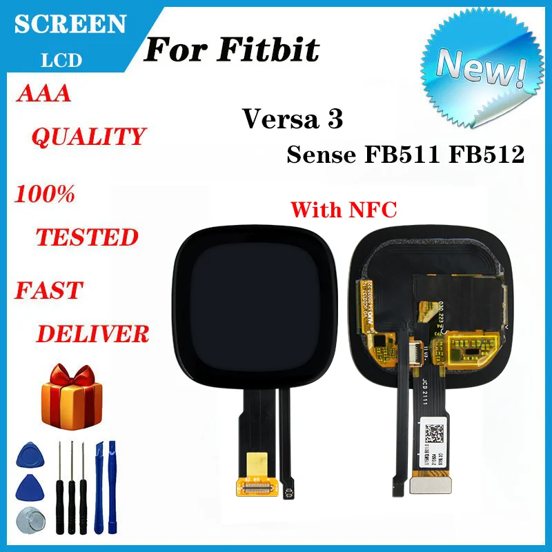 Fitbit Versa 3 Sense FB511 FB512 OLED LCD ÷ ġ ũ ׼  ü